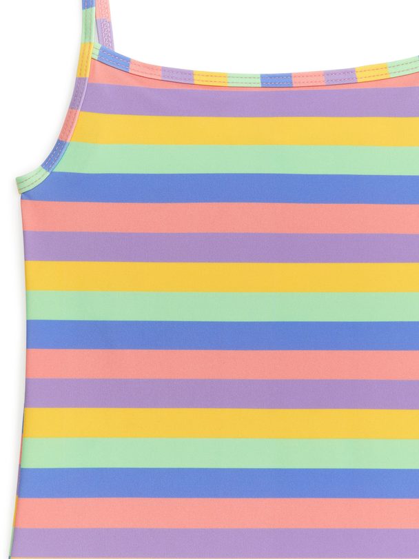 ARKET Badeanzug mit rechteckigem Ausschnitt Mehrfarbig