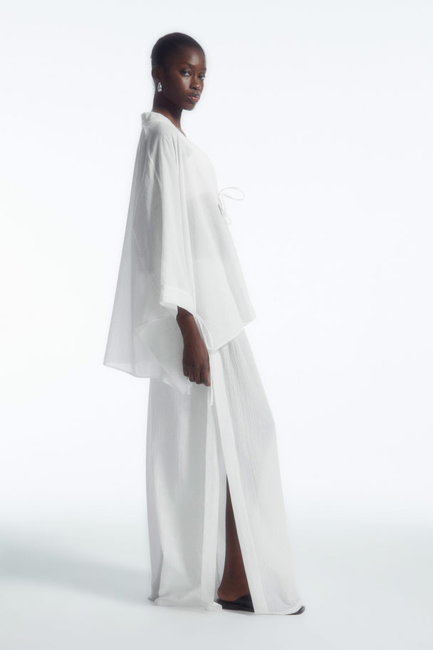 COS Tie-detail Short Kaftan White