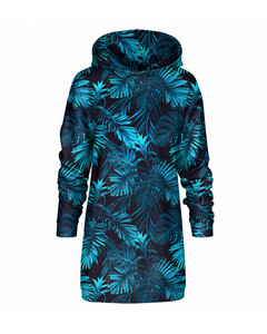 Mr. Gugu & Miss Go Paradise Is Here Oversize Hoodie Dress Magnetic Teal