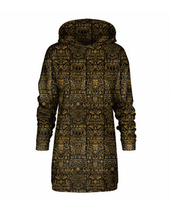 Mr. Gugu & Miss Go Day Of Dead Oversize Hoodie Dress Royal Brown