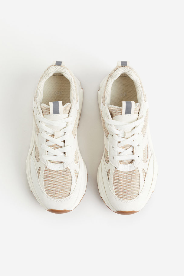 H&M Chunky Trainers White/beige