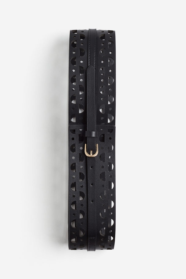 H&M Perforated Waist Belt Black