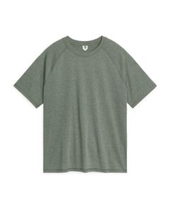 Mesh-T-Shirt von Active Grün meliert