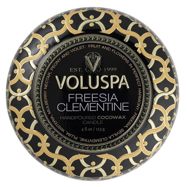 Voluspa Voluspa Decorative Tin Candle Freesia Clementine 113g