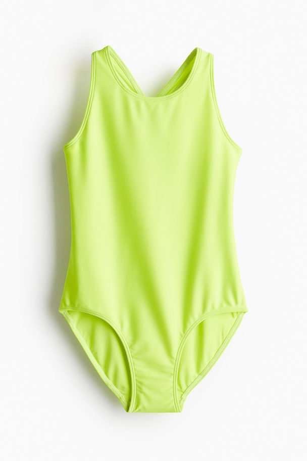 H&M Sportbadeanzug Neongrün