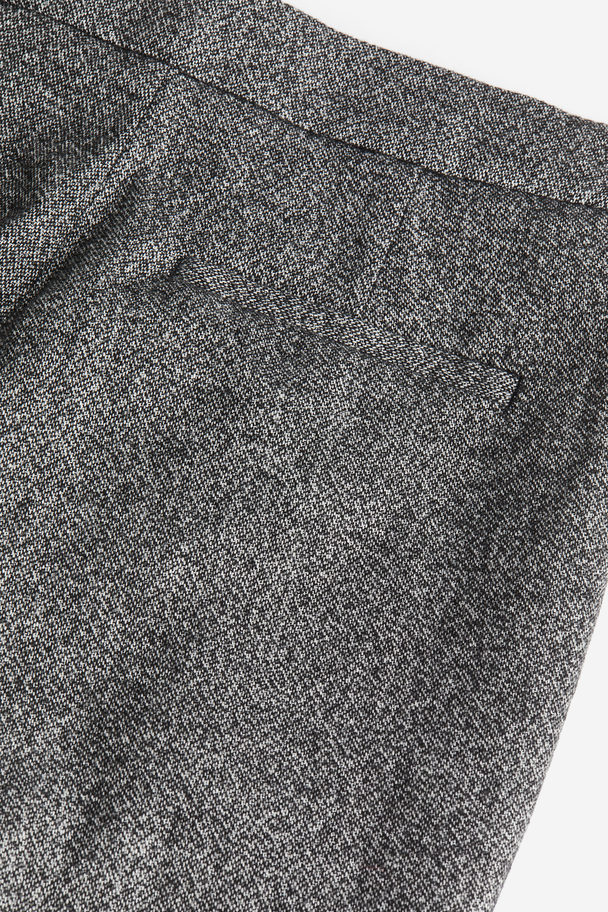 H&M Stylede Bukser Med Høj Talje Gråmeleret