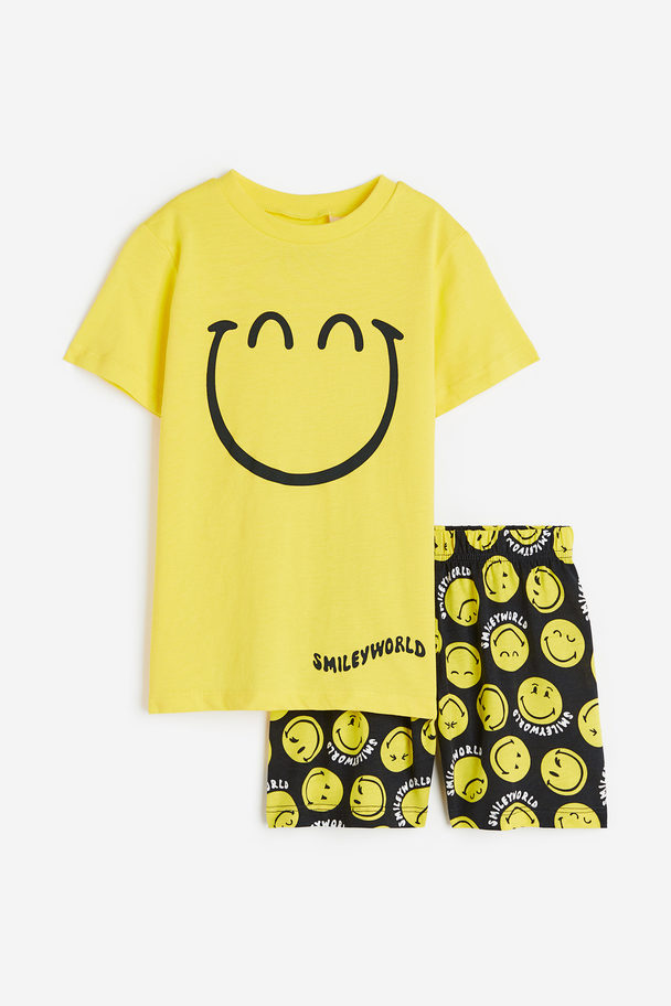H&M Printed Pyjamas Yellow/smileyworld®