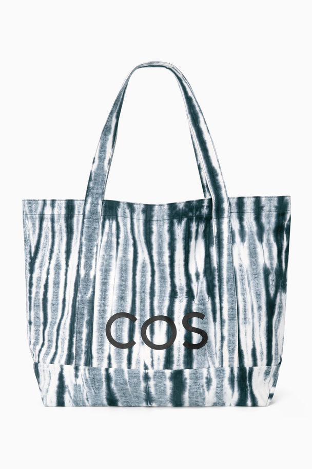 COS Cos Utility Tote - Canvas Blue / White