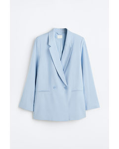 Double-breasted Blazer Light Blue