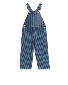 Relaxed Denim Dungarees Mid Blue/hickory