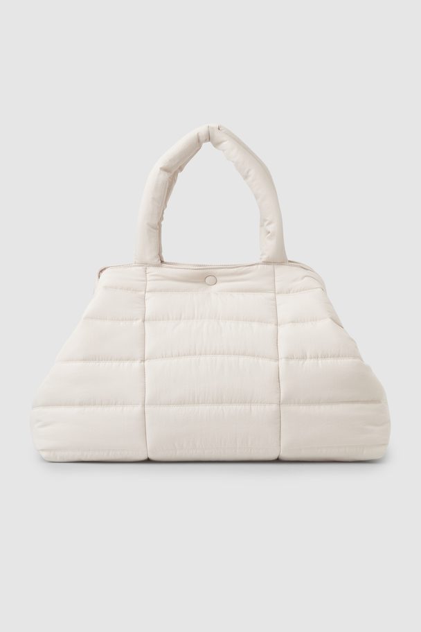 COS Padded Tote Bag Off-white