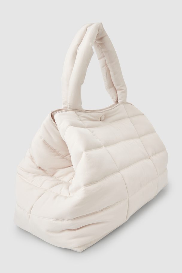 COS Padded Tote Bag Off-white