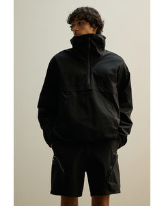 Wasserabweisender Anorak Schwarz