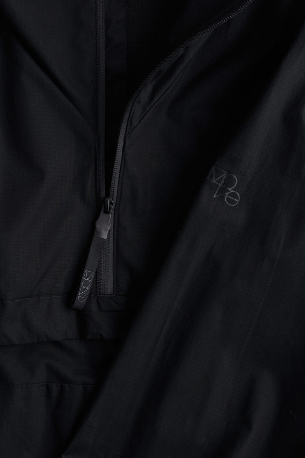 H&M Wasserabweisender Anorak Schwarz