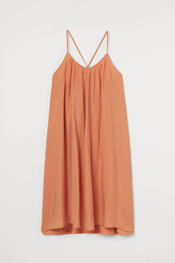 H&M A-linjeklänning I Lyocellmix Orange