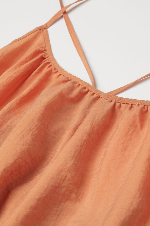 H&M A-linjeklänning I Lyocellmix Orange