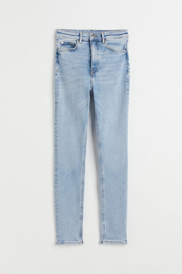 H&M Shaping High Ankle Jeans Licht Denimblauw