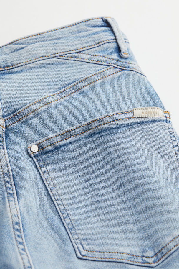 H&M Shaping High Ankle Jeans Licht Denimblauw