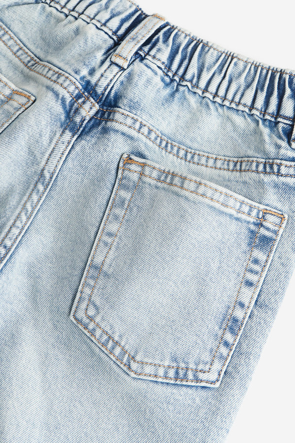H&M Loose Fit Jeans Licht Denimblauw