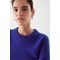 Cropped Wool Jumper Bright Blue