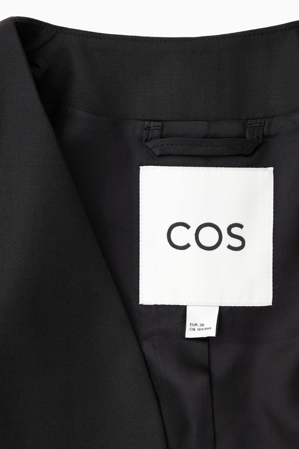 COS Tailored Cropped Bolero Jacket Black