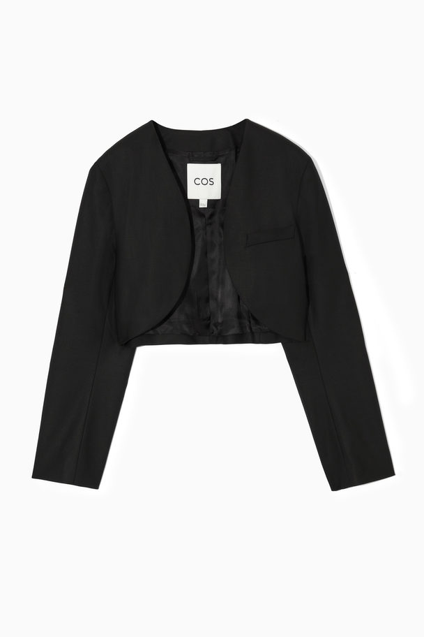 COS Tailored Cropped Bolero Jacket Black