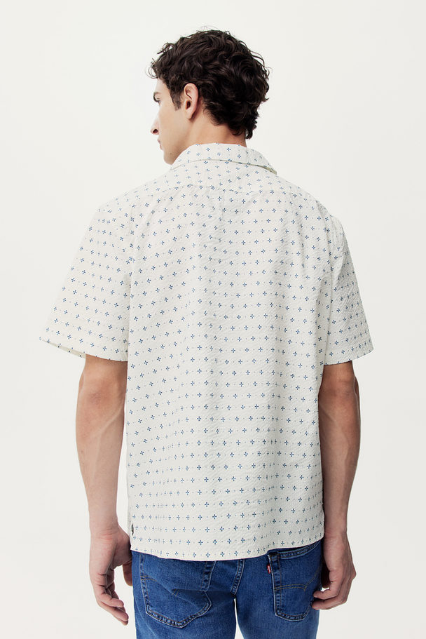 Levi's Standard Camp Shirt Riley Geo Cloud Dancer