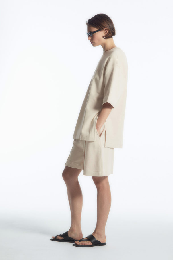 COS Oversized Mid-weight T-shirt Ecru