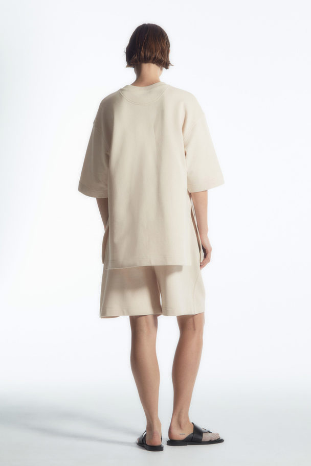 COS Oversized Mid-weight T-shirt Ecru