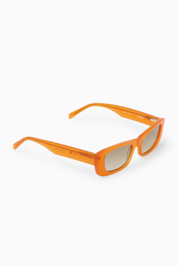 COS Narrow Cat-eye Sunglasses Orange