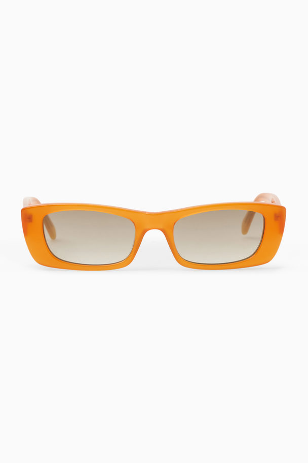 COS Narrow Cat-eye Sunglasses Orange