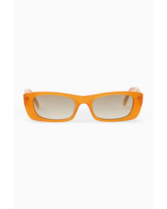 Solglasögon Med Smal Kattögonform Orange
