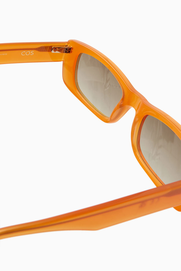 COS Narrow Cat-eye Sunglasses Orange