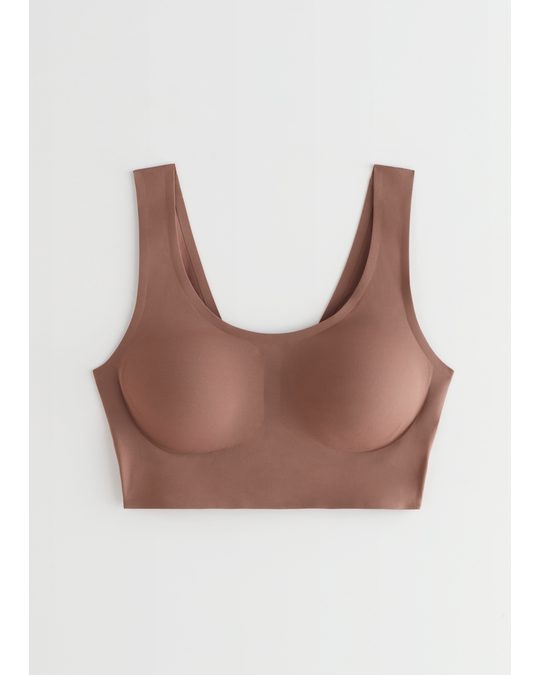 & Other Stories Padded Seamless Bralette Brown