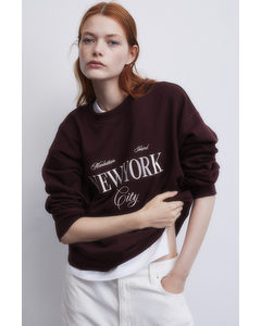 Sweatshirt Burgundy/new York
