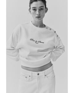 Sweatshirt Weiß/Paris
