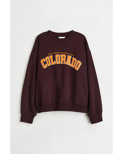 Sweatshirt Vinrød/colorado