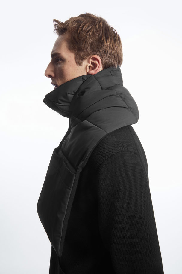 COS Convertible Padded Scarf Black