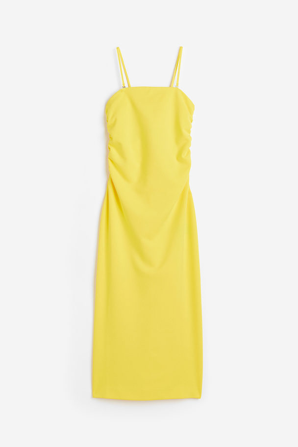 H&M Bandeau-Kleid Gelb