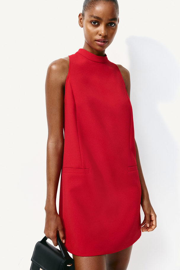 H&M A-line Mini Dress Bright Red