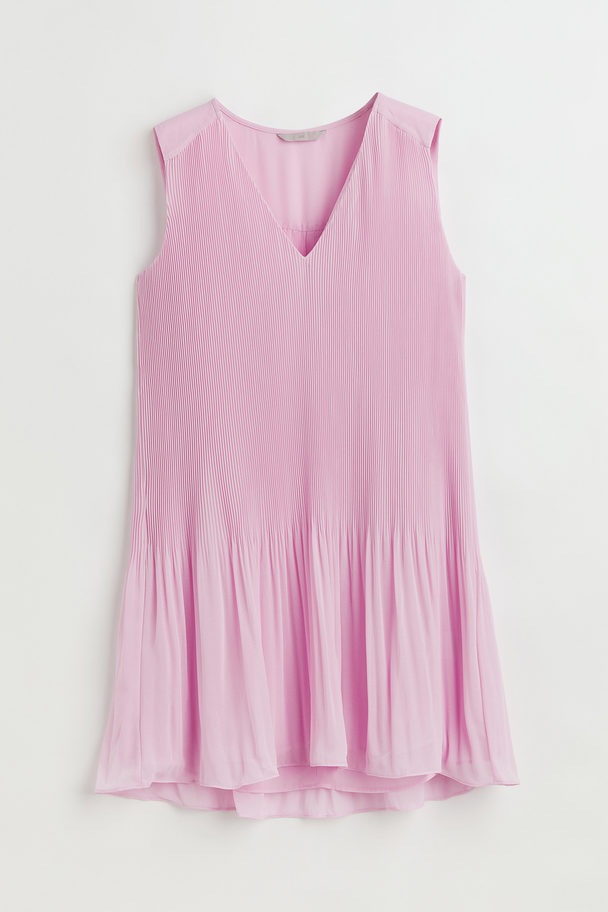 H&M Pleated Dress Pink