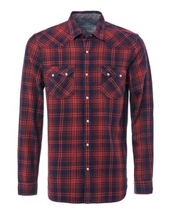 Slim Fit Checked Shirt With Pockets