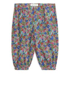 All-over Printed Trousers Blue/floral