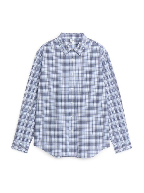 Arket Relaxed Shirt Blue/checked