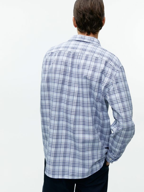 Arket Relaxed Shirt Blue/checked