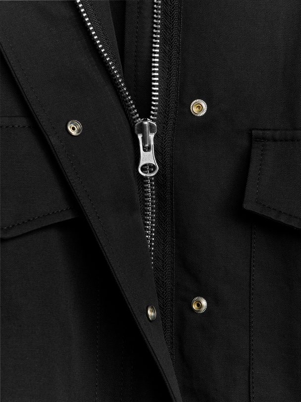 ARKET Drawstring Jacket Black