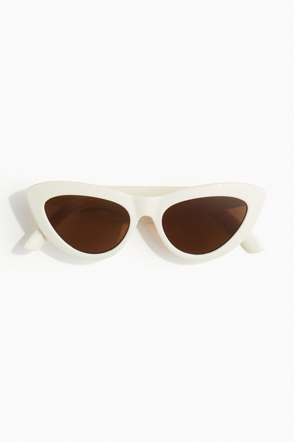H&M Cat Eye-solbriller Hvid