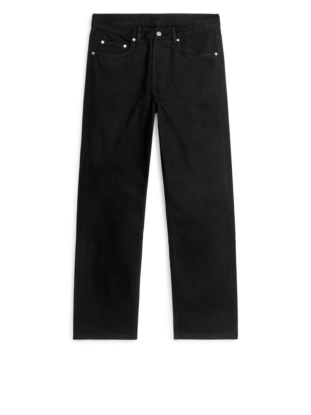 ARKET Ocean Loose Straight Jeans Black