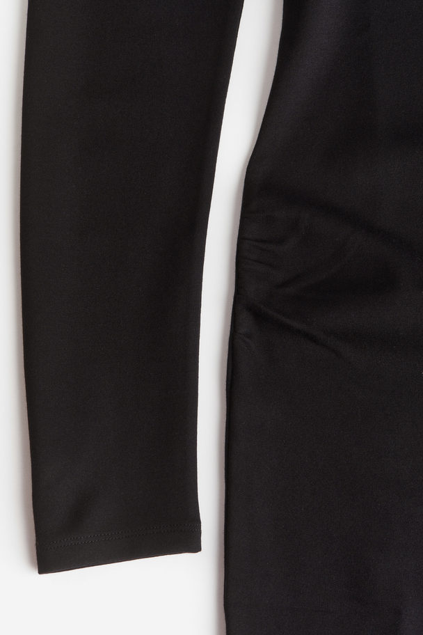 H&M Mama Long-sleeved Dress Black