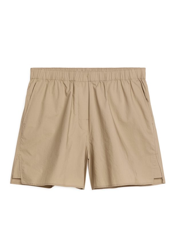 ARKET Poplin-shorts Beige